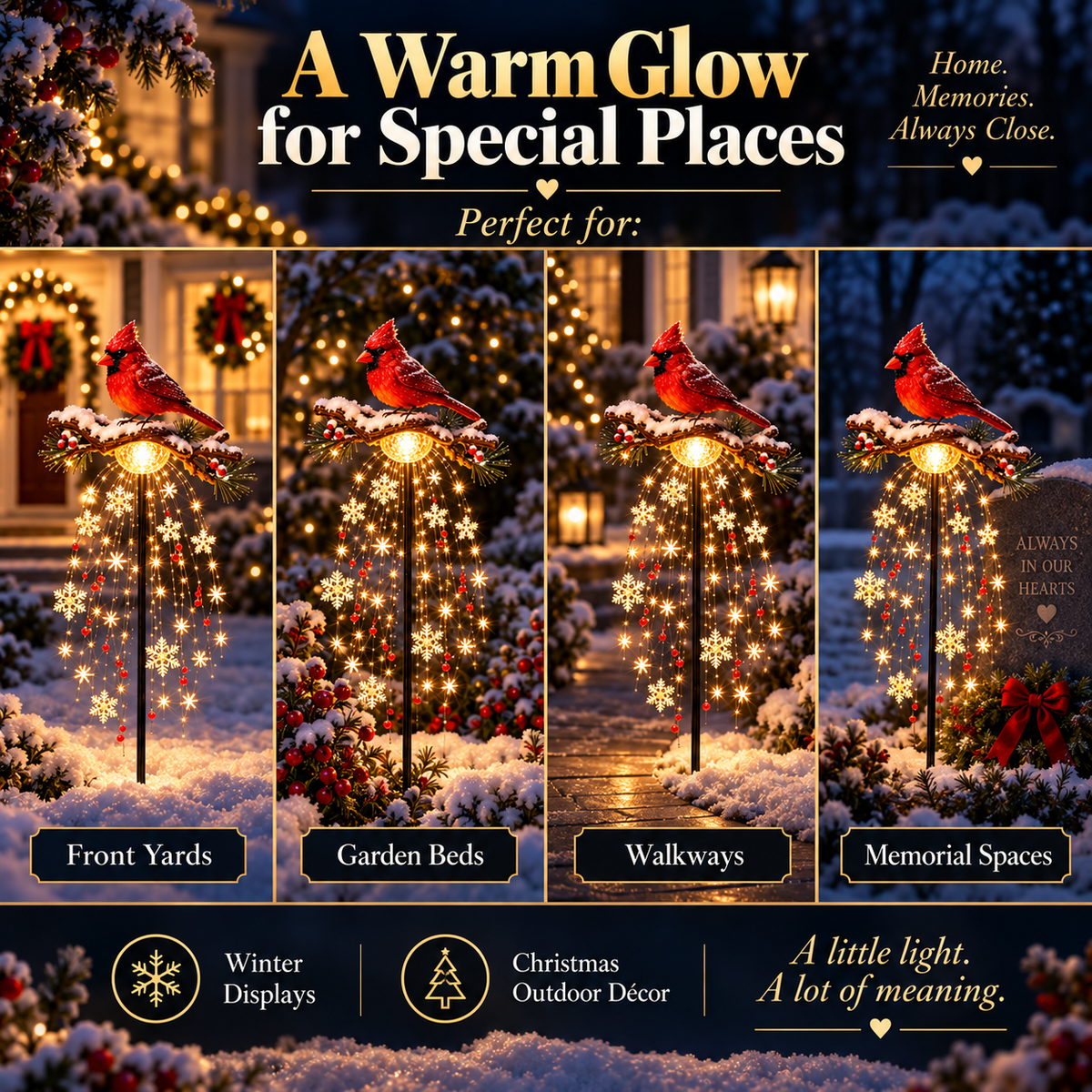 🔥 Hot Sale 49% OFF - Cardinal Memorial Garden Stake Light