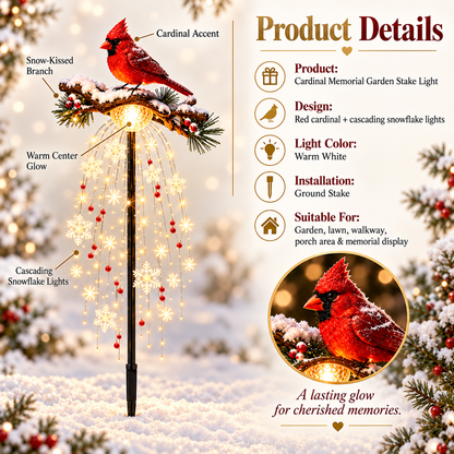 🔥 Hot Sale 49% OFF - Cardinal Memorial Garden Stake Light