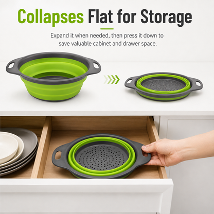 🔥Hot Sale 50% OFF🔥Collapsible Colander & Strainer Basket