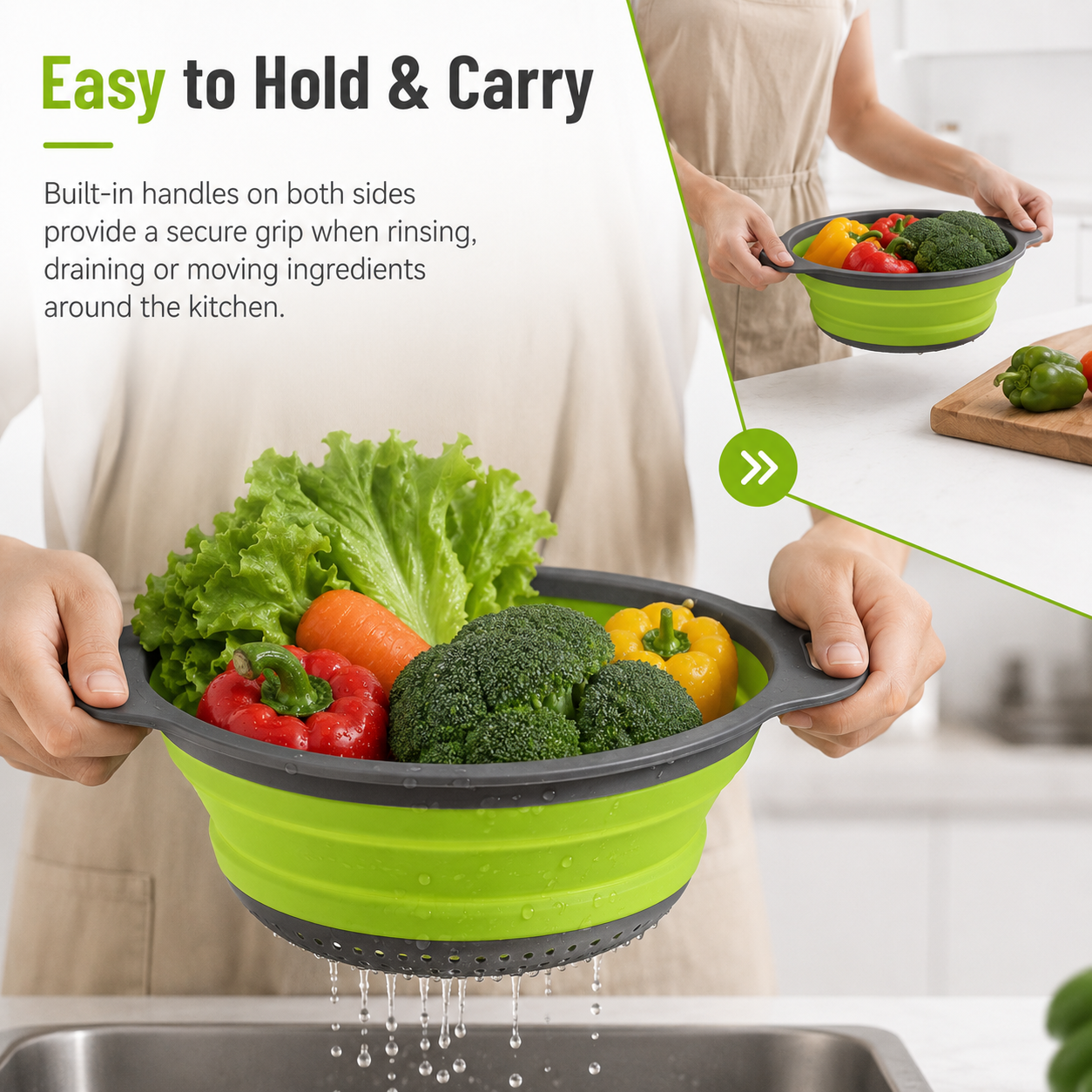 🔥Hot Sale 50% OFF🔥Collapsible Colander & Strainer Basket