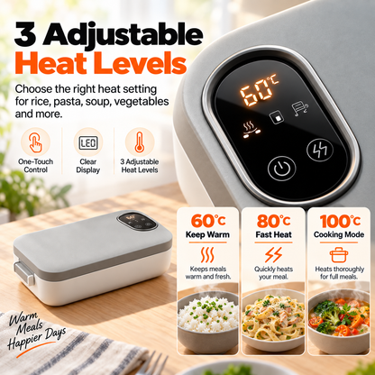 Smart Electric Heated Lunch Box – Hot Meals Anywhere