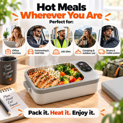 Smart Electric Heated Lunch Box – Hot Meals Anywhere