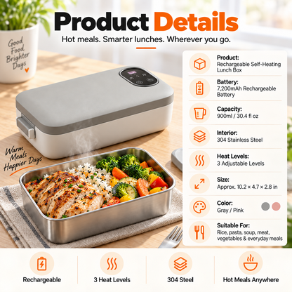 Smart Electric Heated Lunch Box – Hot Meals Anywhere