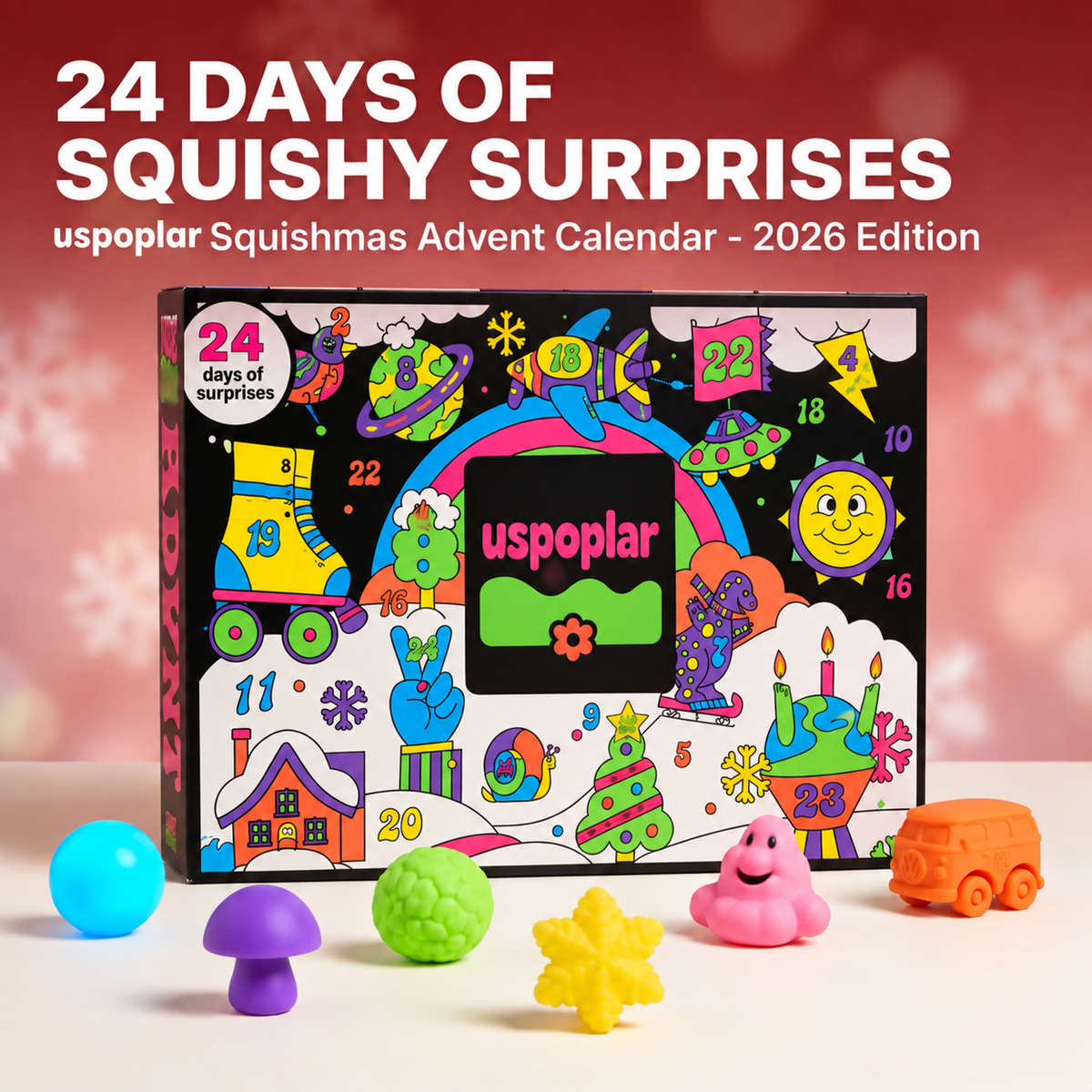 🔥Hot Sale 40% OFF🎁 Squishmas Advent Calendar - 2026 Edition
