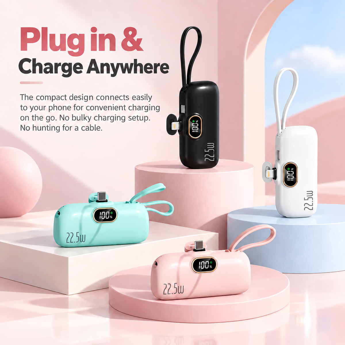 🔥Hot Sale 50% OFF🔥22.5W Mini Fast Charging Power Bank