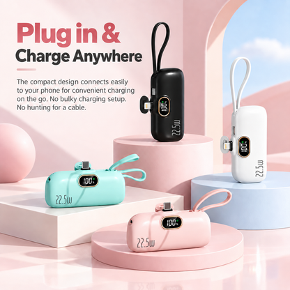 🔥Hot Sale 50% OFF🔥22.5W Mini Fast Charging Power Bank