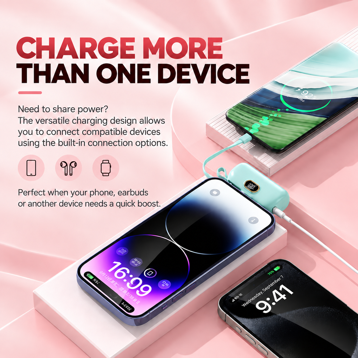 🔥Hot Sale 50% OFF🔥22.5W Mini Fast Charging Power Bank
