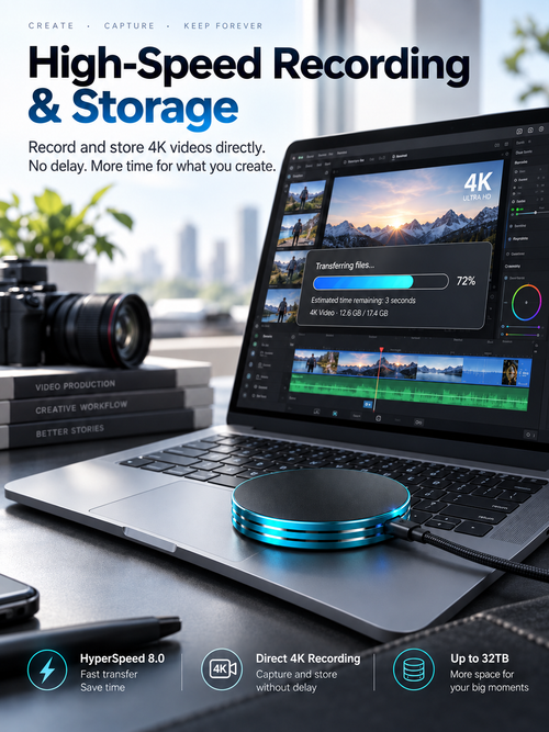 📲 C Magnetic Anti-Lost Portable SSD External Solid State Drive