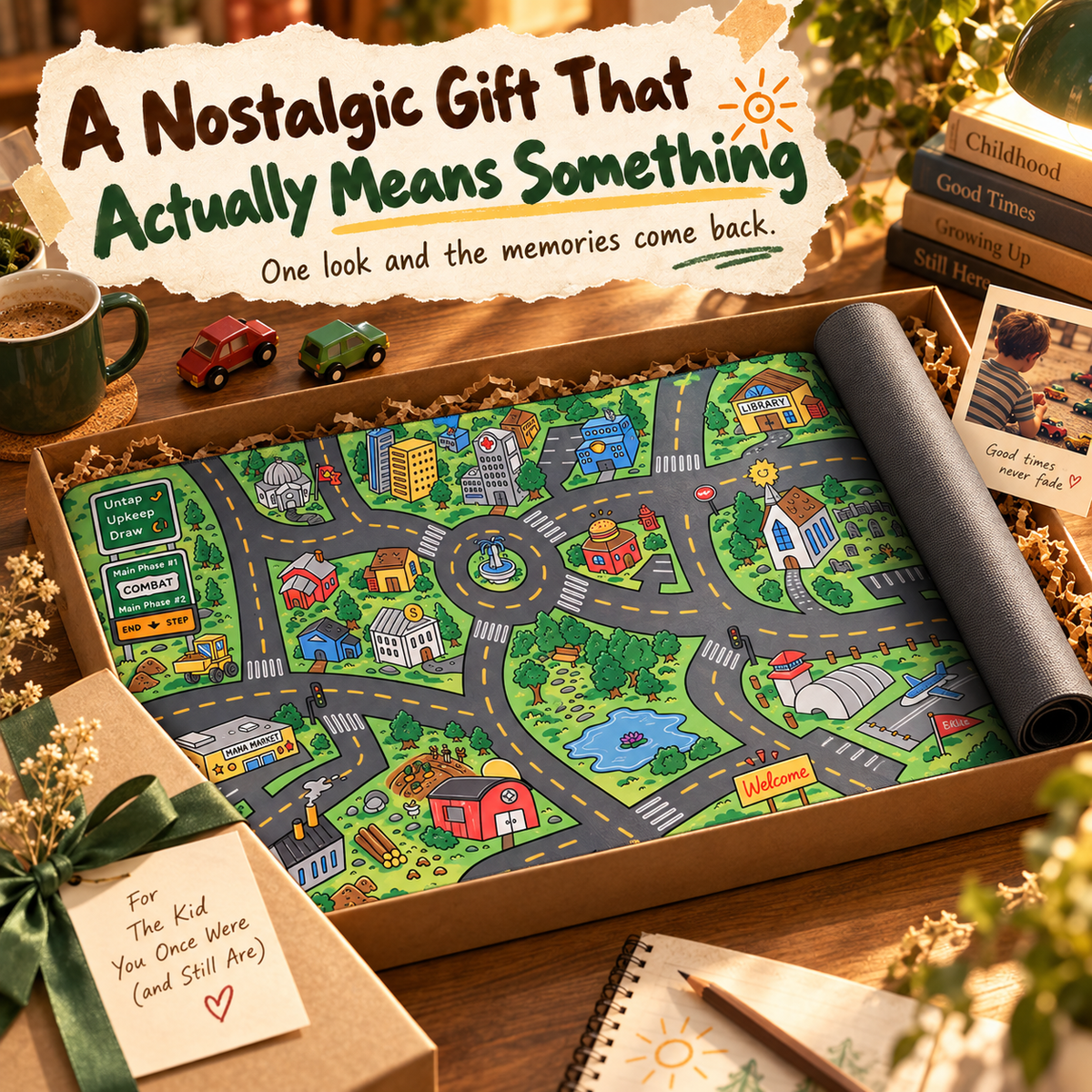 🔥 Limited-time 50% off-Nostalgic City Road Map Desk Mat