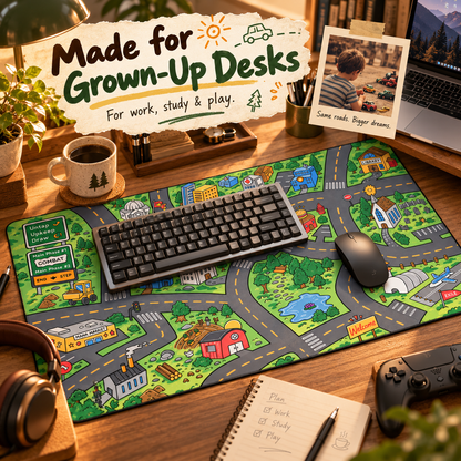 🔥 Limited-time 50% off-Nostalgic City Road Map Desk Mat