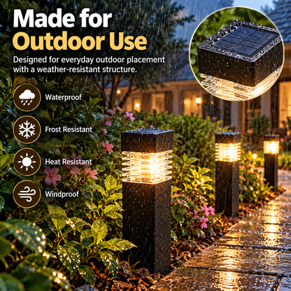 🔥Limited-time 50% off — Solar Outdoor Garden Pathway Lights ☀️
