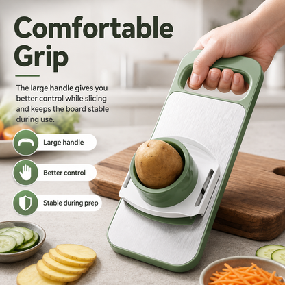 🔥Hot Sale 50% OFF🔥6-in-1 Stainless Steel Vegetable Slicer