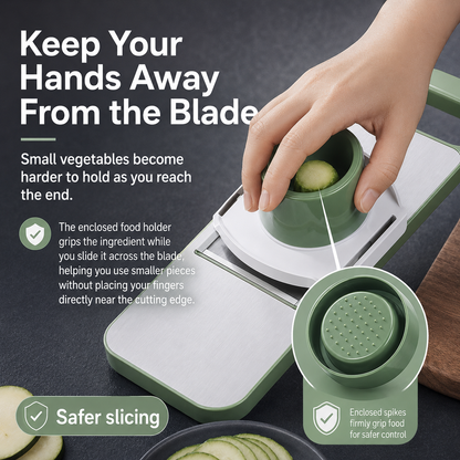 🔥Hot Sale 50% OFF🔥6-in-1 Stainless Steel Vegetable Slicer