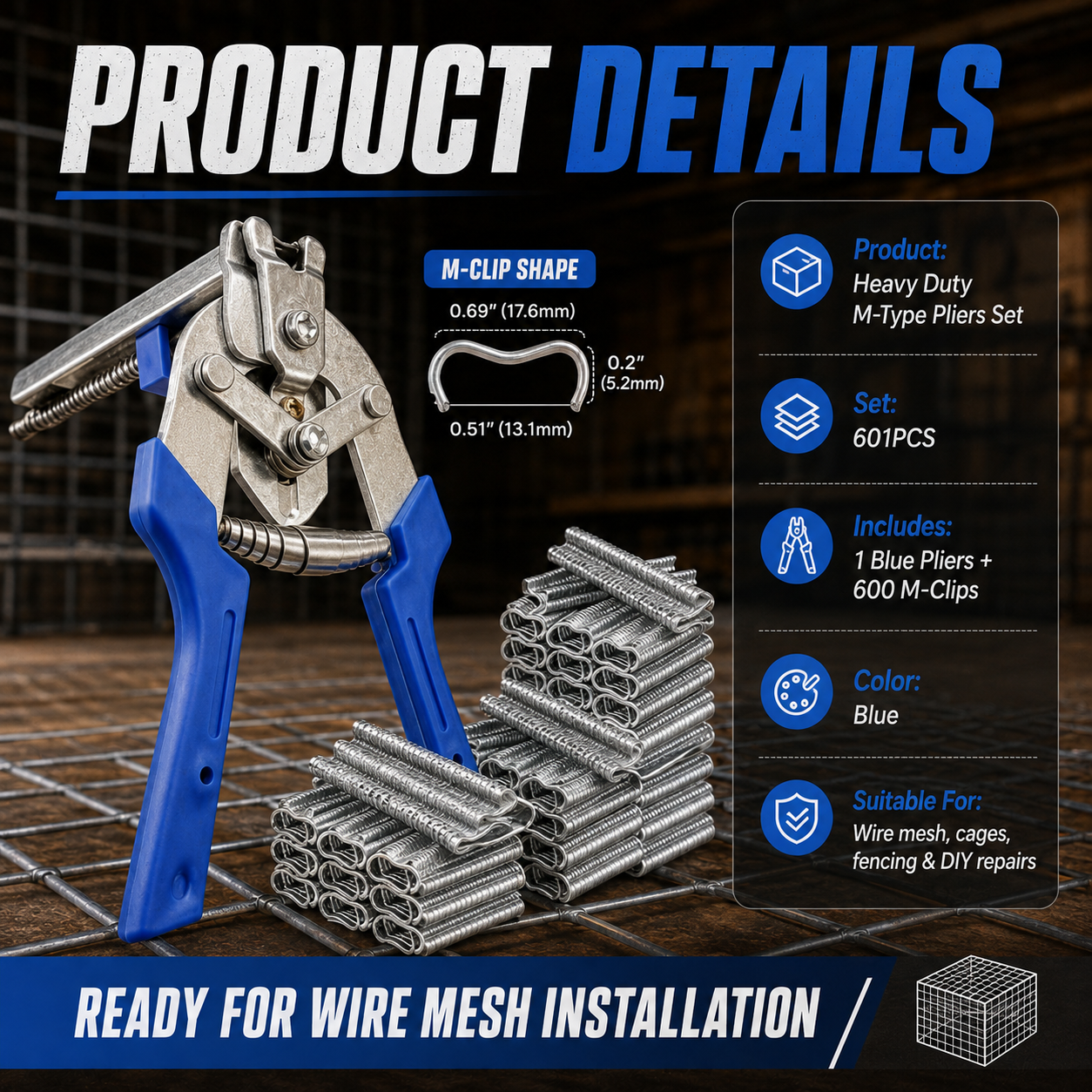 🔥Hot Sale 50% OFF🔥601PCS Heavy Duty M-Type Pliers Set