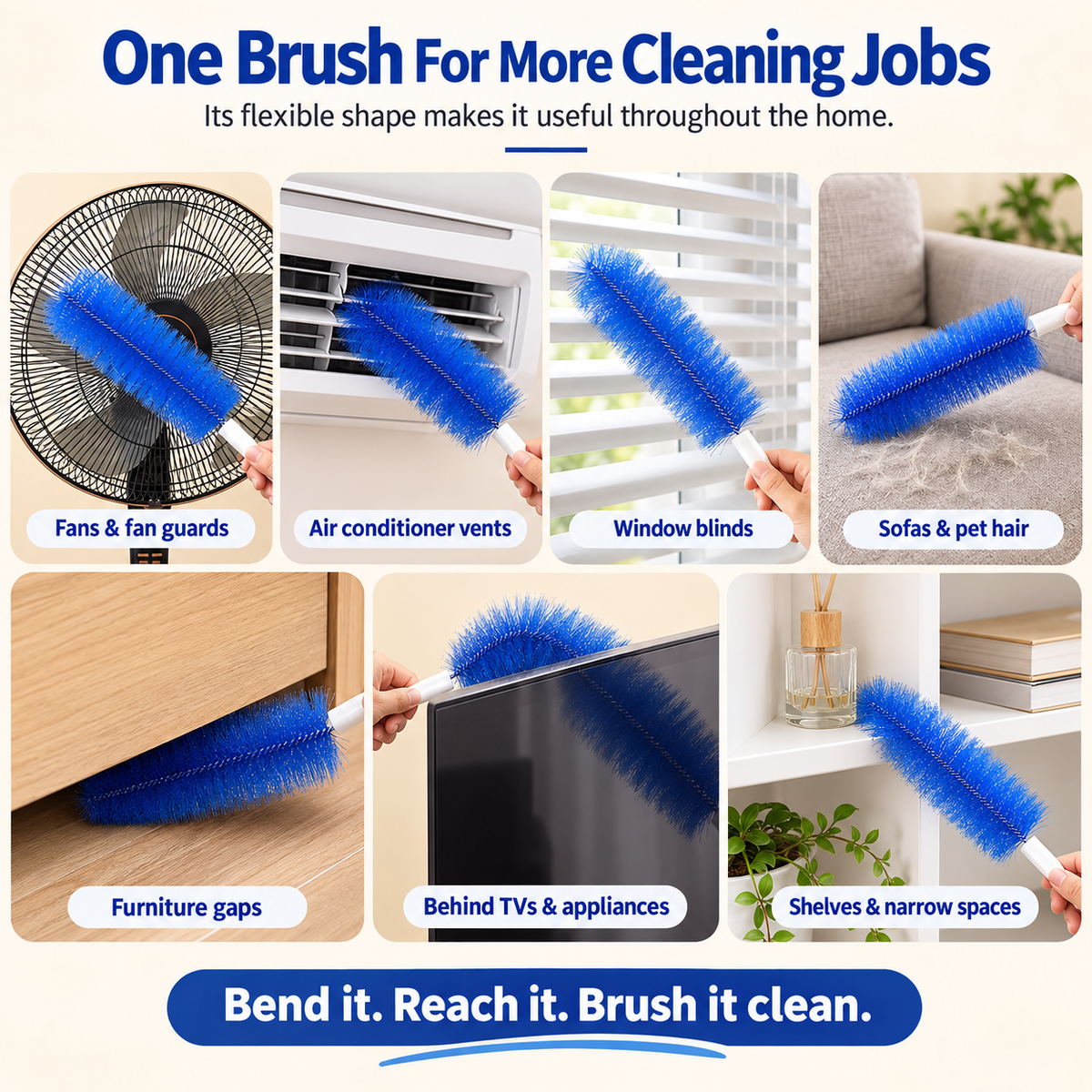 🔥Hot Sale 50% OFF🔥Flexible Bendable Cleaning Brush