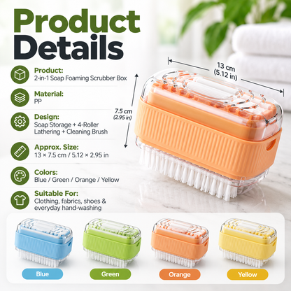 🔥 Limited-time 50% off —2-in-1 Soap Foaming Scrubber Box🫧🧼