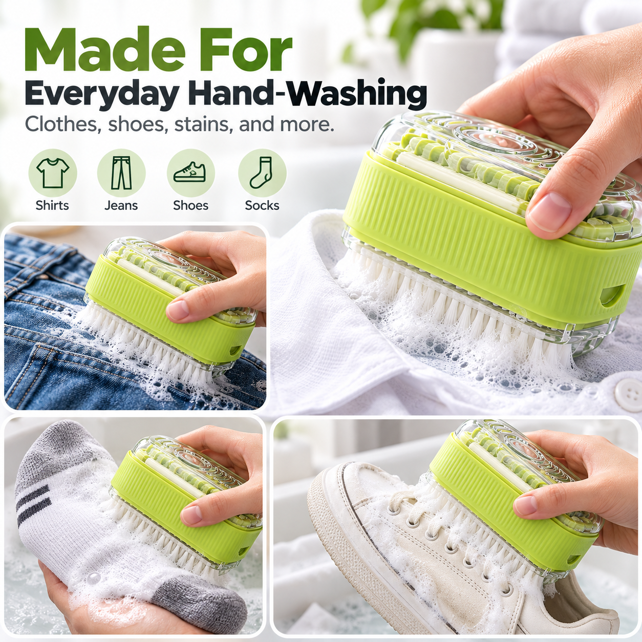 🔥 Limited-time 50% off —2-in-1 Soap Foaming Scrubber Box🫧🧼