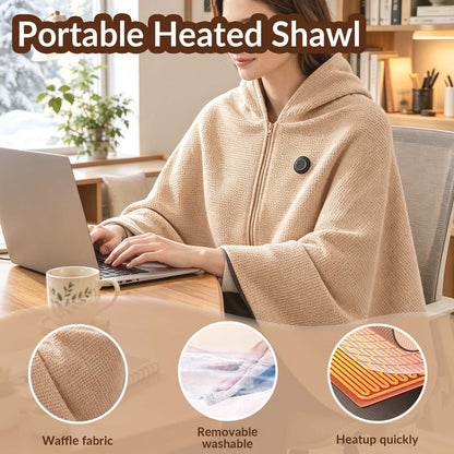 🔥Portable Heated Shawl – Wearable Electric Heating Shawl