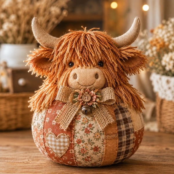 Early Christmas Sale-DIY Patchwork Fabric Doll Kit- Create Your Own Handmade Christmas Character