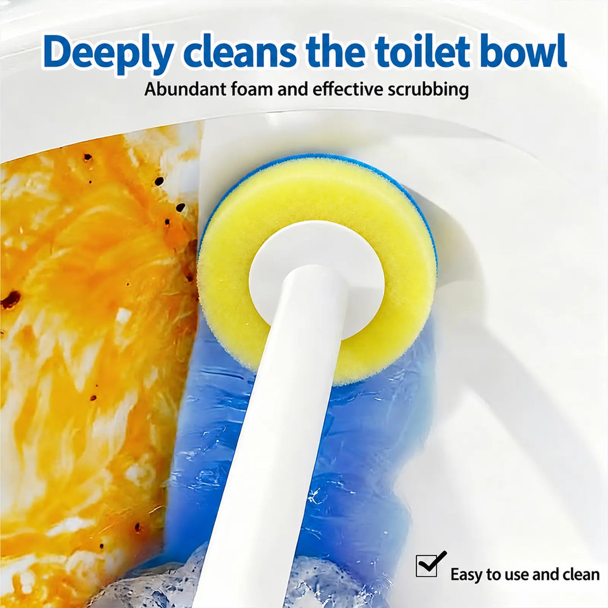 Toilet Scrubber Brush Kit – 24 Refills, No-Touch Rotating System, 3–4 Months of Cleaning