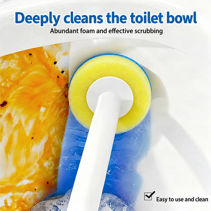 Toilet Scrubber Brush Kit – 24 Refills, No-Touch Rotating System, 3–4 Months of Cleaning