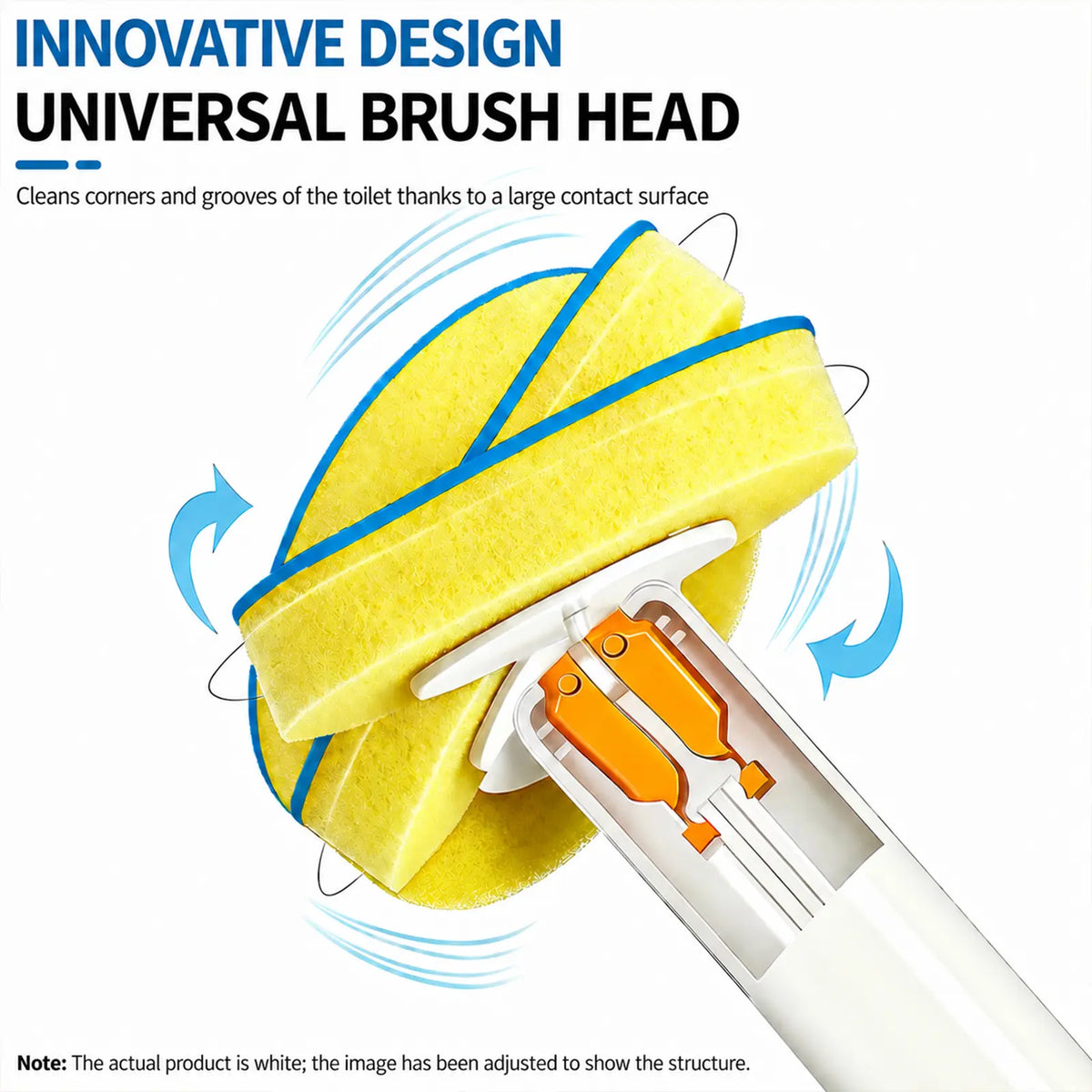 Toilet Scrubber Brush Kit – 24 Refills, No-Touch Rotating System, 3–4 Months of Cleaning
