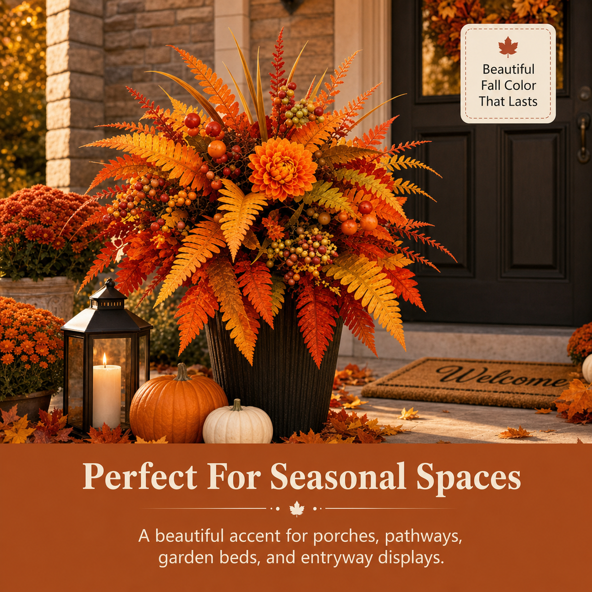💥The Most-Loved Fall Decor of 2026 🍂 Autumn Harvest Floral Garden Stake Arrangement