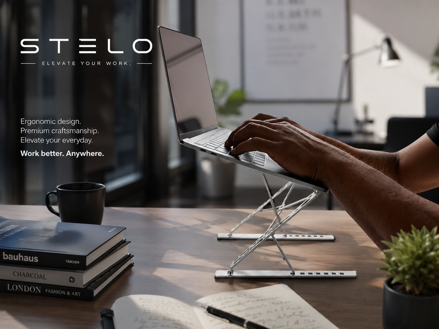 🔥LAST DAY 51% OFF🎁Uspoplar Portable Adjustable Aluminum Laptop Stand | Foldable Ergonomic Riser