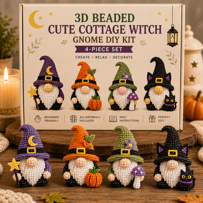 🔥LAST DAY 70% OFF♥ 3D Beaded Gnome DIY Kit