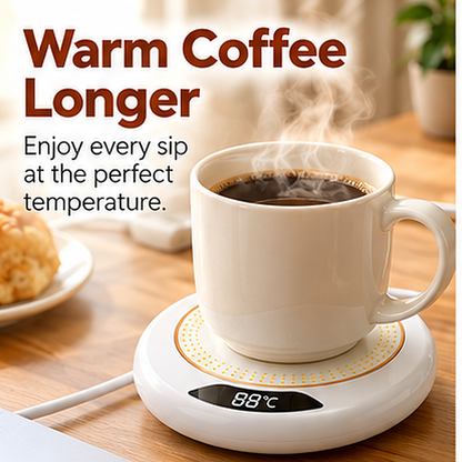 ☕ Electric Coffee Mug Warmer — Keep Every Sip Cozy!