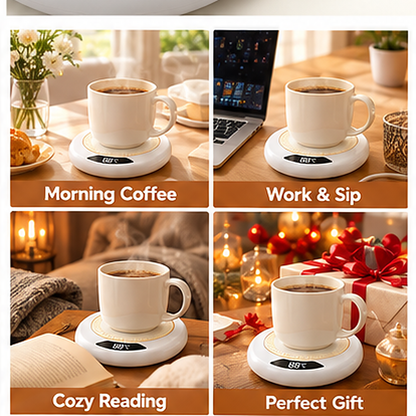 ☕ Electric Coffee Mug Warmer — Keep Every Sip Cozy!