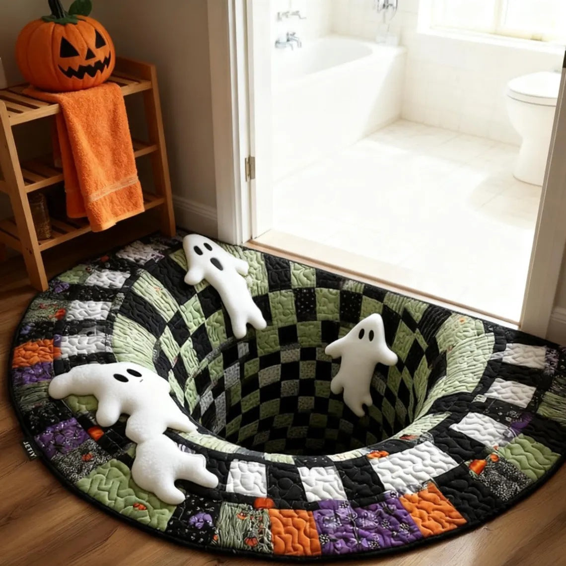 🎃 Limited time 50% off – Halloween 3d illusion horror door mat