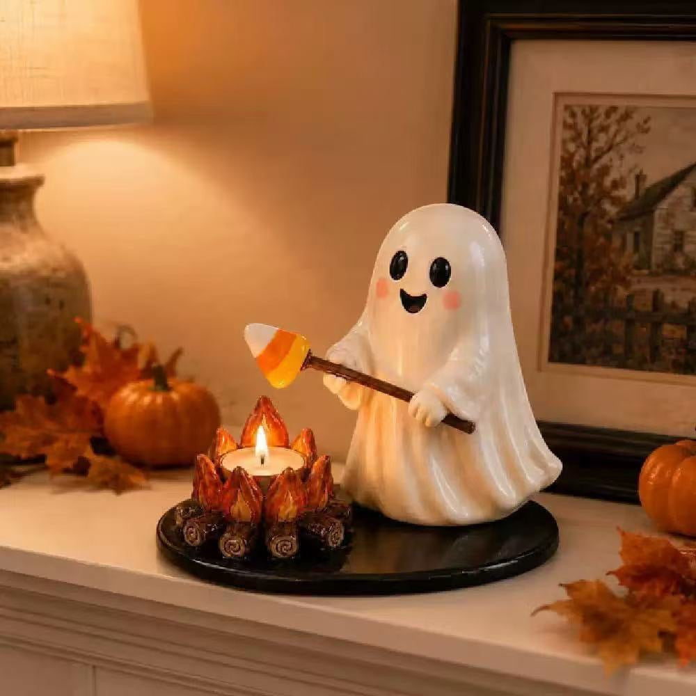 🔥LAST DAY 50% OFF👻 Ghost Roasting Marshmallow Tea Light Holder 🔥