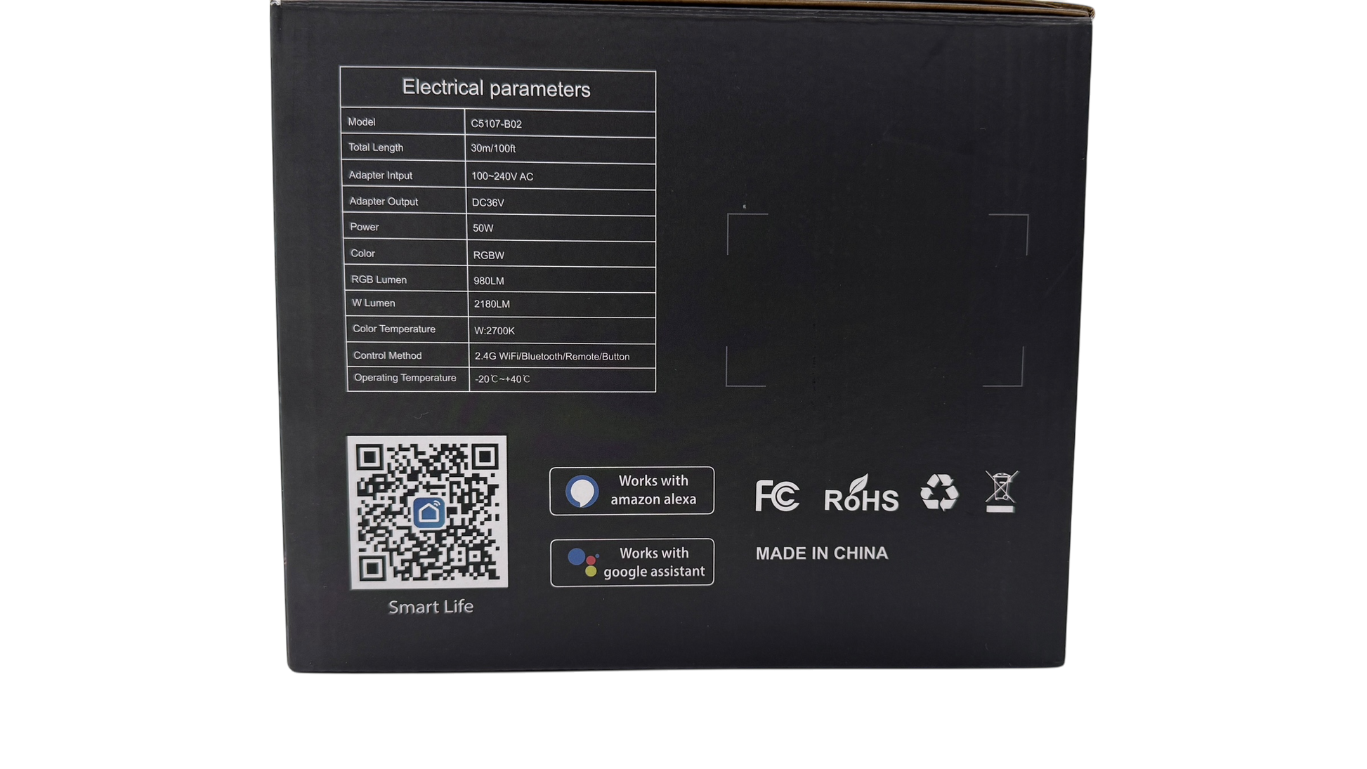 Magicolour™  Permanent Outdoor Lights – 100ft RGBW Smart Lighting System