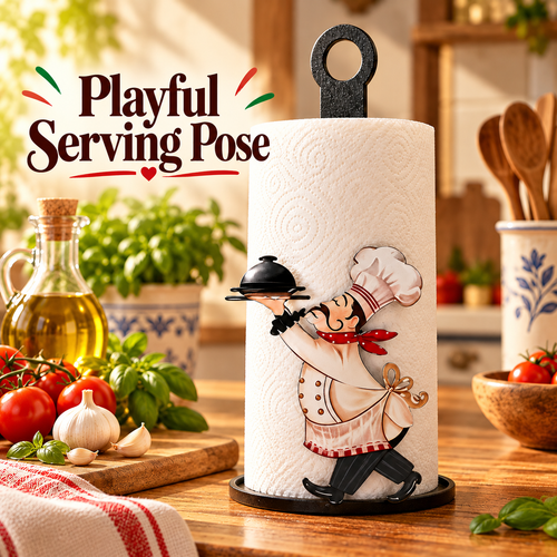 👨🍳 Vintage Chef Acrylic Paper Towel Holder