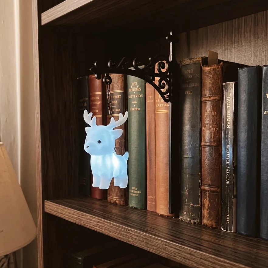 🔥Last Day Sale 50% OFF🔥Magical Bookshelf Figurine Night Light — Owl Stag Phoenix