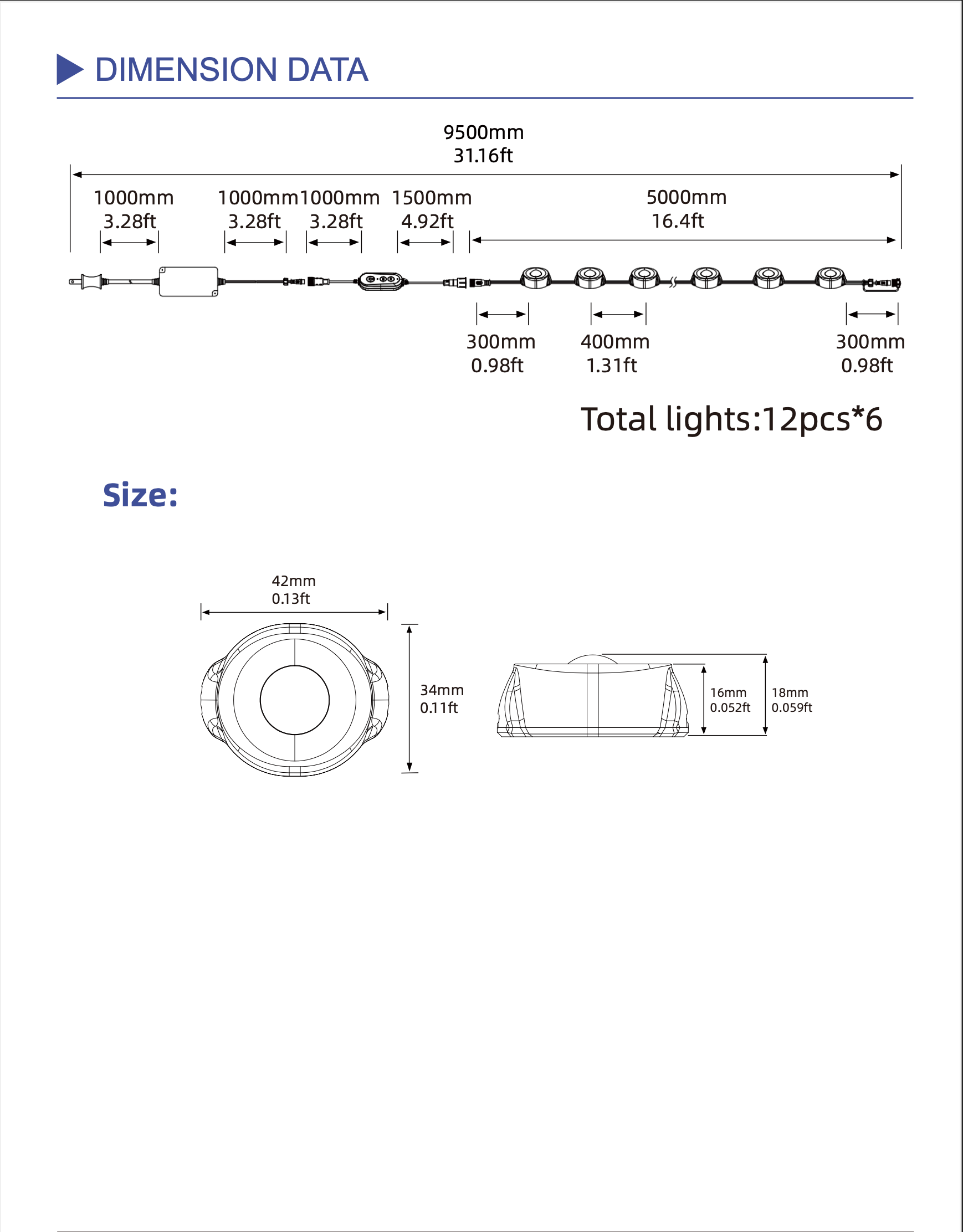 Magicolour™  Permanent Outdoor Lights – 100ft RGBW Smart Lighting System