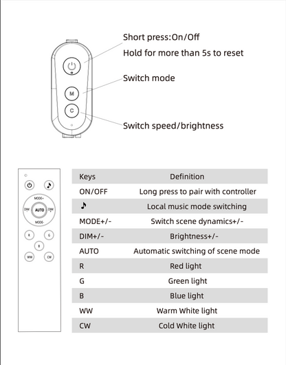 Magicolour™  Permanent Outdoor Lights – 100ft RGBW Smart Lighting System