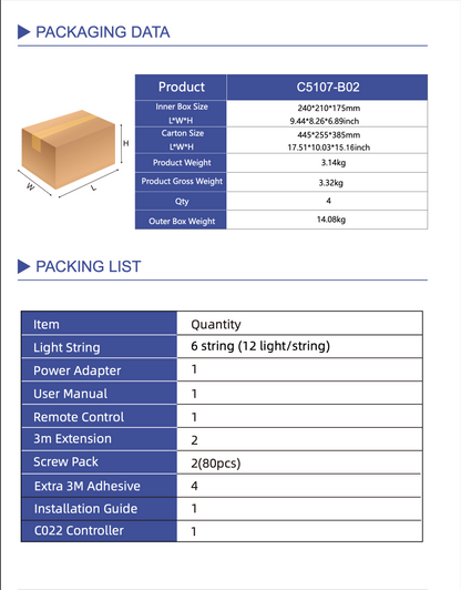Magicolour™  Permanent Outdoor Lights – 100ft RGBW Smart Lighting System