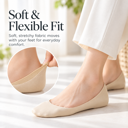🧦 Cushioned No-Show Socks – Soft Padded Foot Liners
