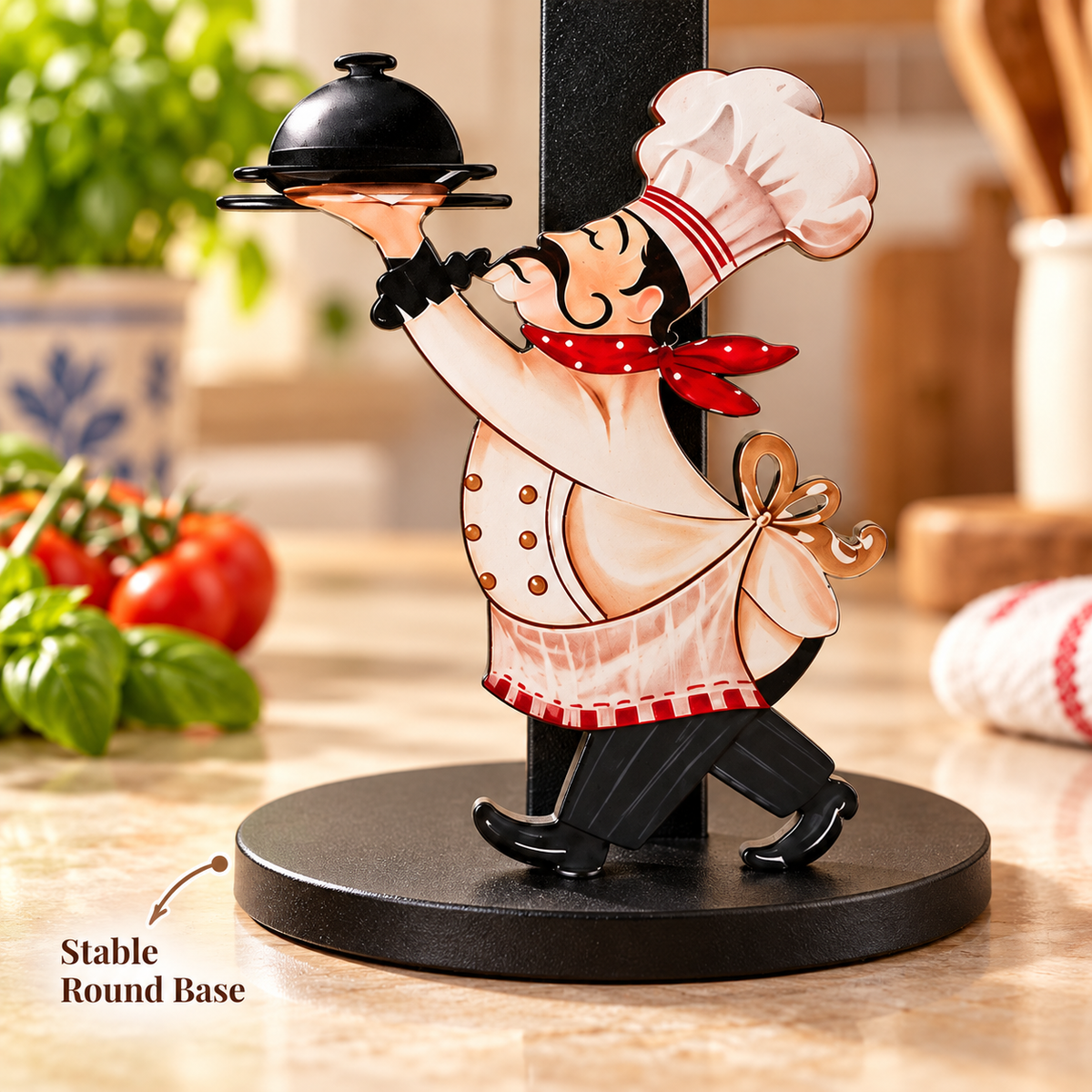 👨🍳 Vintage Chef Acrylic Paper Towel Holder