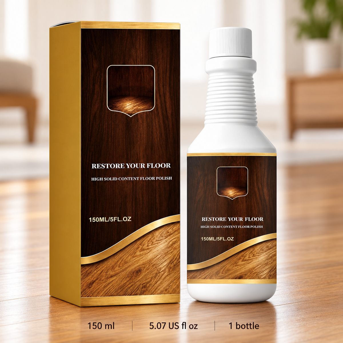 ⏰ Limited-time 50% off — Professional Wood Floor Scratch Repair Floor Polish Restorer