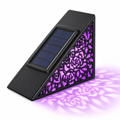 🔥Hot Sale 49% OFF🎄Solar Rose Pattern Outdoor Step Lights