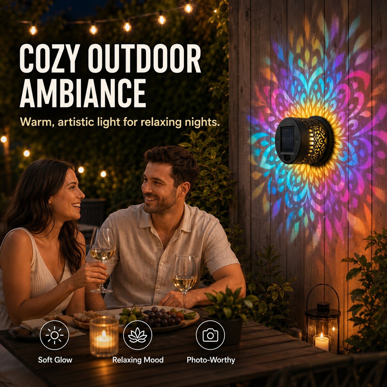 🔥Hot Sale 49% OFF✨Solar Mandala Wall Light