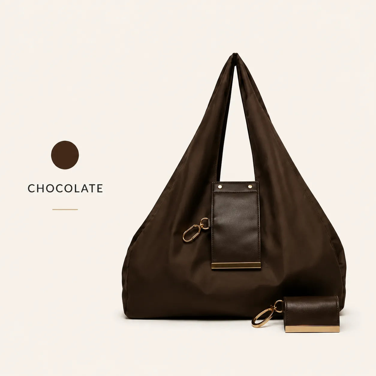Toworkact™ Varelli Charm Transformable Bag – Stylish Vegan Leather Tote & Keychain Charm