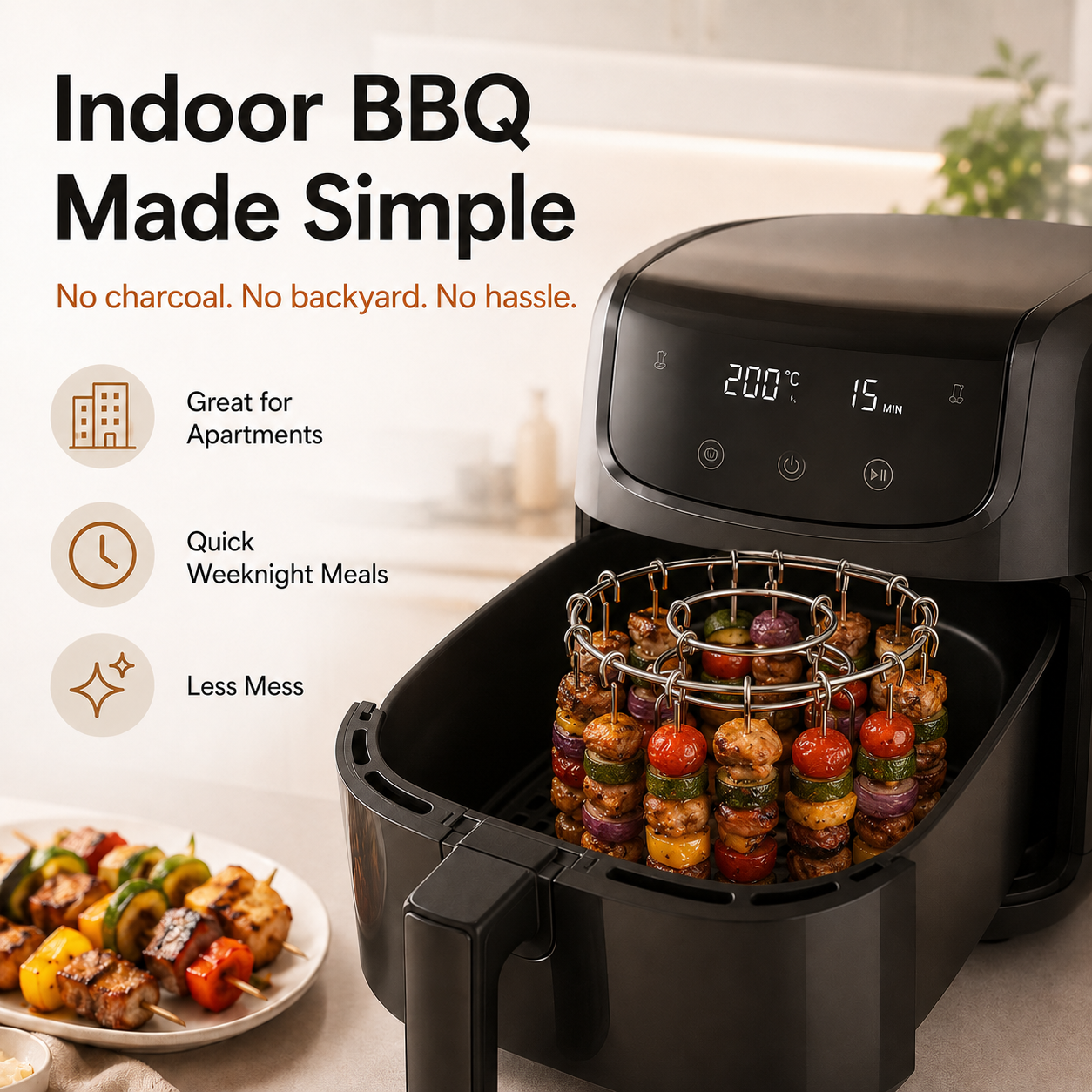 🔥Air Fryer Skewer Rack - Make fun, simple meals at home