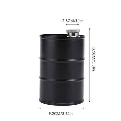 350ml/750ml Oil Drum Anti-rust Leak-proof No Odor Portable Wine Storage🛢Food Grade Camping Whisky Flagon Wine Jug Camping Supplies【liquor is not included】