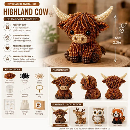 🧵2026 Tiny 3D Beaded Animal DIY Kit