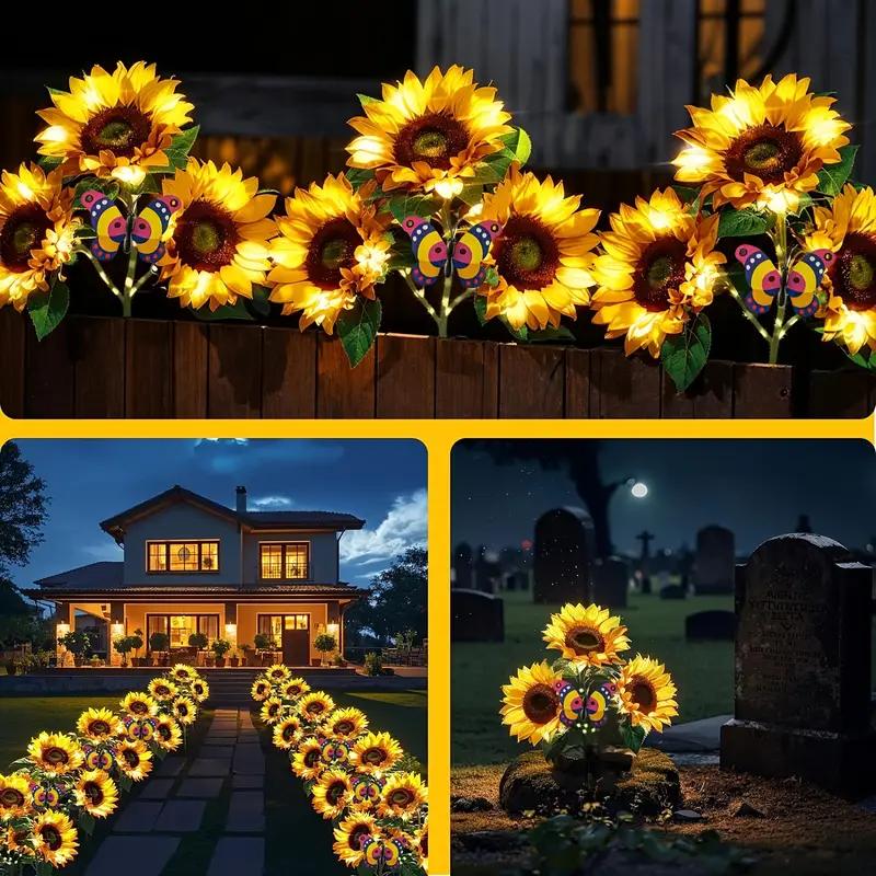 🔥🌻Last Day Sale 50% OFF🌞Solar LED Sunflower Garden Lights-29.6inch/74cm