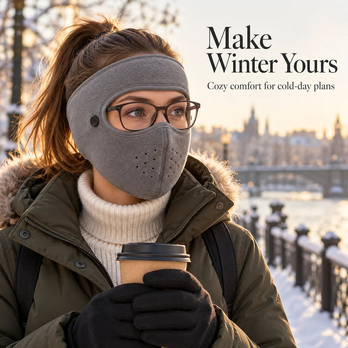 ❄️ Winter Thermal Balaclava with Removable Shield